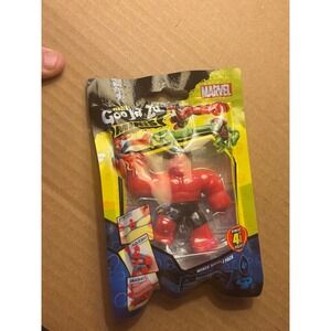 Heroes of Goo Jit Zu Mini Marvel Red Hulk 2.5" Stretchy Figure Sealed New